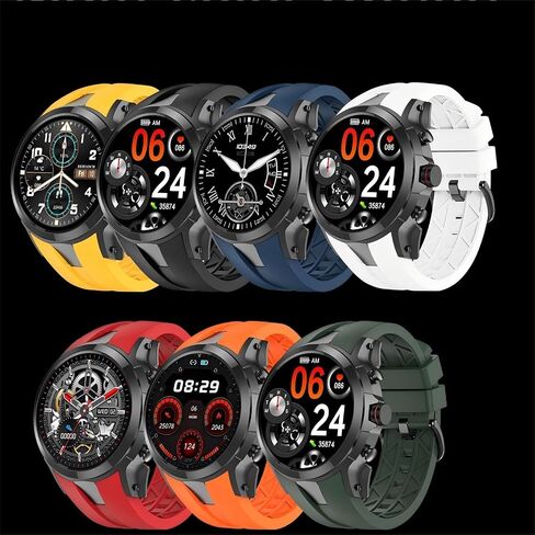 Men's Smart Watch(Answering/Making Calls), 1.43" AMOLED Screen, Heart Rate/Blood Oxygen/Sleep Monitor, Over 100 Sports Modes, IP68 Waterproof Fitness Watch, 10-Day Usage Time, for Android/iOS in Saudi Arabia