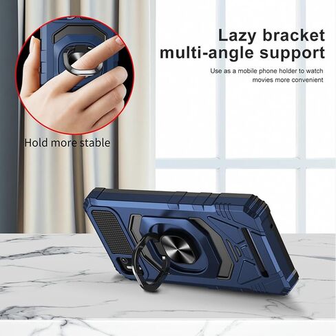 for Cloud Mobile Stratus C7 Case with 1 Pack Screen Protector,Dual Layer Hybrid Heavy Duty Defender Protection,Sleek Rugged Reinforced Cushion Corner Kickstand Shockproof Bumper Cover Red in Saudi Arabia