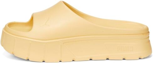 صندل رياضي نسائي من Puma Mayze Stack ذو نعل سميك كاجوال - بيج - مقاس 9 M in Saudi Arabia