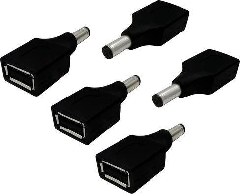 DC5.5x2.1mm، محول USB إلى DC، محول شحن الطاقة (USB Female إلى DC Female-5pcs) in Kuwait