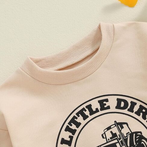 Toddler Baby Boy Sweatshirts Letter Embroidered Long Sleeve Baby Pullovers Tops Infant Fall Winter Casual Tops in Saudi Arabia