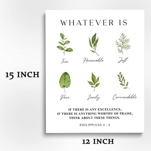 Inspirational Christian Canvas Wall Art Decor Motivational Joshua 24:15 as for Me and My House, Canvas Print Scripture Bible Verse, Home Wall Decor, Best Gift Choice, Ready to Hang, 12" X 15" in Saudi Arabia