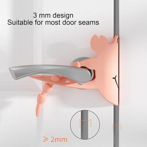 Door Buffer Mute Lock Cover, Room Windproof Door Sound mat, Bedroom Door Loose Close not Close to The Door clamp mat Device (Green) in Saudi Arabia
