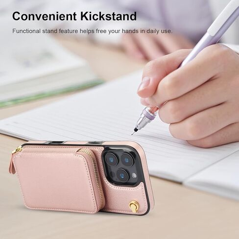 Bocasal Multi-Slot Crossbody Wallet Case for iPhone 16 Pro Max, Black in Saudi Arabia