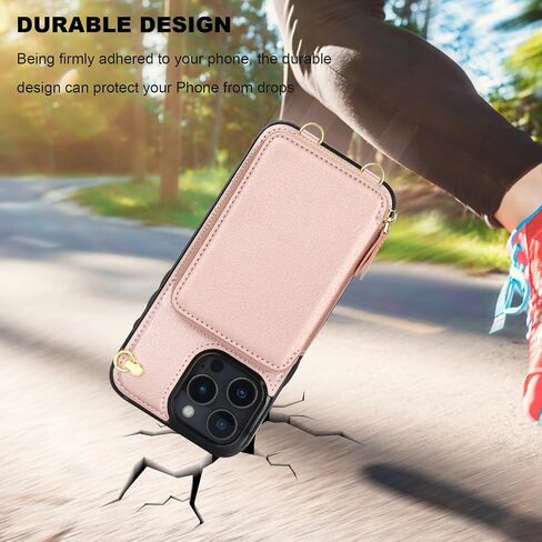 Bocasal Multi-Slot Crossbody Wallet Case for iPhone 16 Pro Max, Black in Saudi Arabia