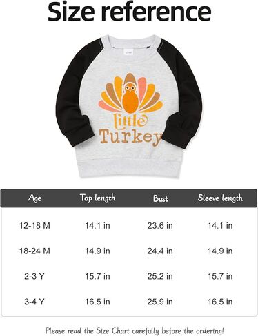 Toddler Thanksgiving Shirt Little Turkey Prints Baby Boy Long Sleeves Sweatshirt Thanksgiving Clothes in Kuwait