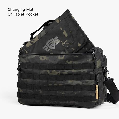 Tactical Baby Gear 4th Gen Tactical Diaper Bag for Dads w/Included Changing Mat, Stroller Straps in Saudi Arabia