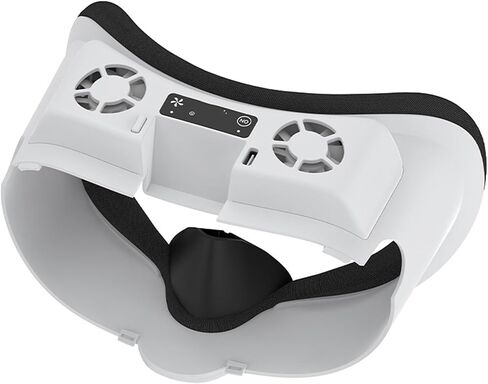 RGB Cooling Fan Compatible for Meta Quest 3 VR Headset Accessories Soft Breathable Face Cover Cushion Pad Foam Facial Interface Bracket Fan Cooler Air Circulation Light-Proof Nose Pad Replacement in Saudi Arabia
