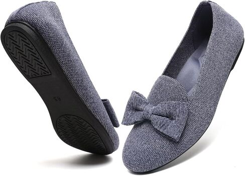 Women's Loafers Flats Bowknot Dressy Penny Shoes | Comfortable Slip-on Shoes, Business Casual Shoes, Round Closed-toe Design, Non-slip, Lightweight, Breathable, Flexible in Saudi Arabia