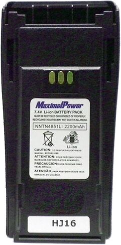 MaximalPower RB MOT NTN4497/4490(JP) Japan Sanyo Cell 1900mAh Li-ion Two-Way Radio Battery for Motorola CP040/140/160/200 (Black) in Saudi Arabia