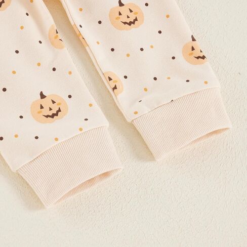 Toddler Baby Girl Halloween Outfit Long Sleeve Cute Print Sweatshirt Shirt Tops + Pants Fall Winter Clothes Set in Kuwait