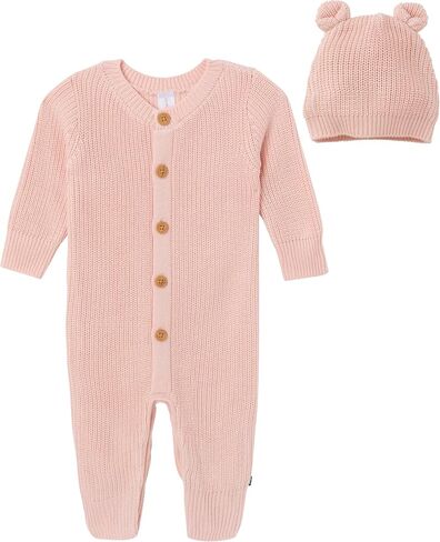 by Gerber Unisex Baby Sweater Knit Romper & Hat Set in Saudi Arabia