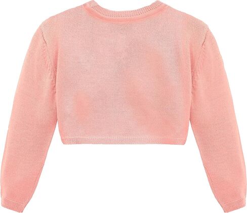 Lilax Baby Girls' Long Sleeve Cardigan Shrug, Button Closure Bolero in Kuwait