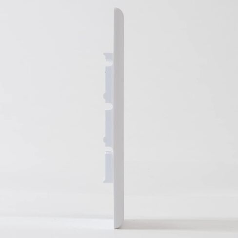 ICC Single Gang 1-Port Classic Faceplate for EZ and HD Style Keystone Connectors, Wallplate for Networking and Home Installations, Durable and Easy to Install, White, 25-Pack in Kuwait