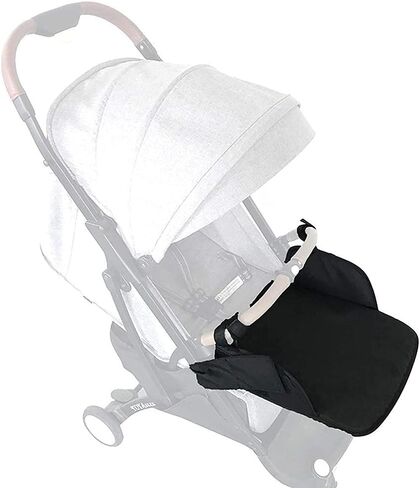 Baby Stroller Footrest Extension Universal Stroller Footstool Support Accessory for Baby Needs (Black) in Saudi Arabia
