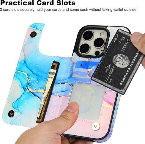 HAOPINSH for iPhone 16 Pro Case Wallet with Card Holder, White Leopard Cheetah Pattern Back Flip Folio PU Leather Kickstand Card Slots Case for Women Girls, Double Magnetic Clasp Shockproof Case 6.3" in Kuwait