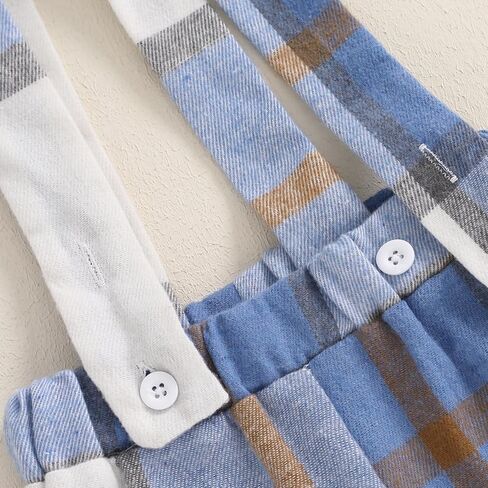 Hnyenmcko Newborn Baby Boy Fall Outfits Letter Print Long Sleeve Romper Suspender Pants Hat Sets Infant Boy Winter Clothes in Kuwait