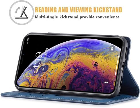 QLTYPRI Wallet Case for iPhone XR, 3 Card Holders, Black in Saudi Arabia