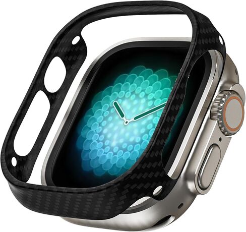 حافظة LULULOOK متوافقة مع Apple Watch Ultra 2/ Ultra 49 مم، حافظة صلبة من ألياف الكربون الأراميد غطاء حماية رفيع للغاية لساعة iWatch 49 مم in Kuwait