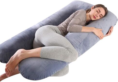 yoyomax Pregnancy Pillows, Full Body Maternity Pillow Memory Foam Pregnancy Pillow with Removable, Pregnancy Pillows for Sleeping,C-Darkgrey in Saudi Arabia