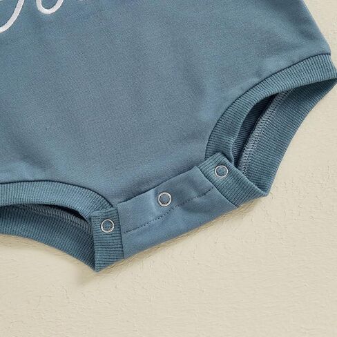Frietlebird Newborn Baby Boy Fall Winter Clothes Oversized Sweatshirt Romper Long Sleeve Bubble Romper 0 3 6 9 12 18 Months in Saudi Arabia