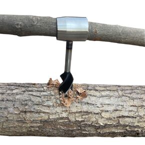Hand Auger Drill，Bushcraft Hand Auger Wrench， Scotch Eye Wood Drill Tool and Manual Hole Maker Multitool，Settlers Wrench and Bushcraft Tools for Camping and Woodworking Tasks (Bigger)