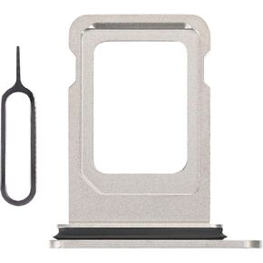 for iPhone 13 Pro Max Silver SIM Card Slot Replacement Single SIM Version for iPhone 13 Pro Card Tray Holder 13Promax SIM Adapter with SIM Ejector A2641 A2643 A2644 A2645 A2484
