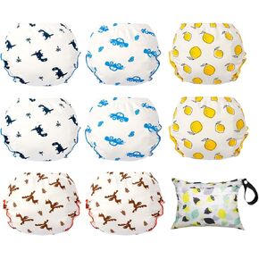 EZ Moms 8 Packs Toddler Training Underwear 100% Cotton Absorbent Potty Training Underwear for Girls Training Underwear Ruffled Potty Training Pants Toilet Training Pants 2T