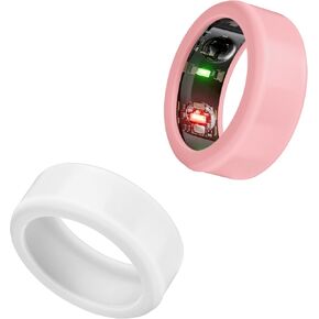 واقي الحلقة متوافق مع خاتم Oura، غطاء حماية مرن من السيليكون للخدش من أجل Oura Ring Gen 3 للتمرين (برتقالي + شفاف، S (6/7/8/9/10)) in Kuwait