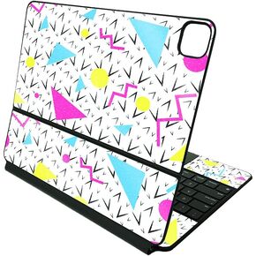غلاف لامع لامع من MightySkins متوافق مع لوحة مفاتيح Apple Magic لجهاز iPad Pro 12.9 بوصة (الجيل الثالث إلى السادس) - الأناناس السحري | لمسة نهائية لامعة واقية ومتينة | صنع في الولايات المتحدة الأمريكية