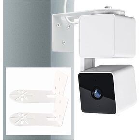 2Pack Metal Swivel Wall Mount Bracket for Wyze Cam Pan V3/V2, Wyze Cam V4/3/2,Ring Indoor Cam (2nd Gen & 1st Gen), Ring Pan-Tilt Indoor Cam, and Suitable for 1/4 inch Screws Security Camera