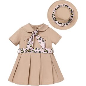 Infant Baby Girl Boy Safari Outfits One Piece Wild Animal First Birthday Jumpsuit with Hat Toddler Zookeeper Clothes