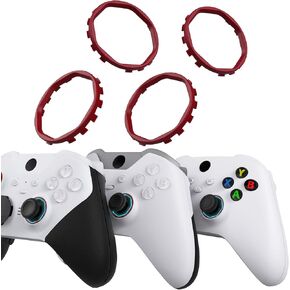 Redesigned Replacement Octagonal Gated Sticks Accent Rings for Xbox Elite Series 2 Core, for Elite Series 2, for Xbox Elite, for eXtremeRate ASR Version Shell for Xbox Series X/S Controller - Black