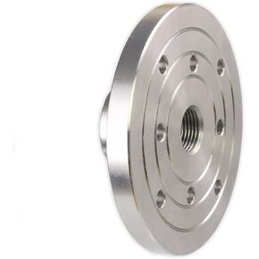 4" Steel Lathe Faceplate, 3/4" x 16TPI