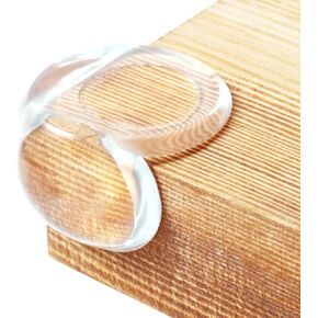 4 Packs Corner Protectors for Baby, Silicone Corner Protectors for Baby Proof Corners and Edges to Cover Sharp Furniture & Table Edges, White