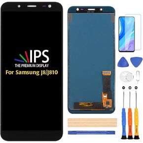 A-Mind for Samsung Galaxy J810 Screen Replacement,for J8 2018 J810F/DS J810M/DS TFT LCD Display Touch Screen Digitizer Assembly Parts,with Screen Protector+Tools(Black) Not Original AMOLED