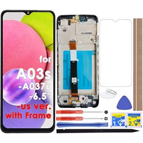 LCD Screen Replacement Touch Display Digitizer Assembly for Samsung Galaxy A03s A037U SM-A037U 6.5 INCHES United States Version (with Frame)