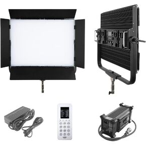 led Video Light,RGB LED Video Light Video Lighting Kit Bi-Color Photography Lighting, Studio Light, Continuous Film Light, Controller+APP, for Photography, YouTube Studio, Video Shooting