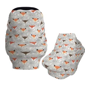Cute Shiba Inu Japanes Dog Baby Car Seat Covers Carseat Canopy Soft Infant Stroller Cover Nursing Breastfeeding Covers for Girls Boys Newborn