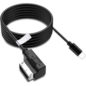 FCOUIID 2 in 1 AMI Music Interface Charg Aux Adapter - Media Interface Consumer Cable Compatible with MB COMAND-APS NTG4.5 System for IP 11 Xs max XR (6FT)