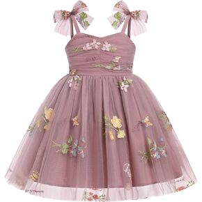 Toddler Baby Girls Tutu Dress Summer Sleeveless Princess Birthday Dresses Sequin Ruffle Tulle Sundress