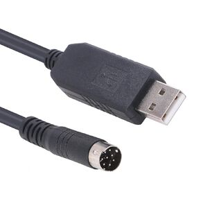 USB Serial Communication Cable for Yamaha Music Sequencer, USB to Mini Din 8 Pins MD8 Male RS232 Adapter