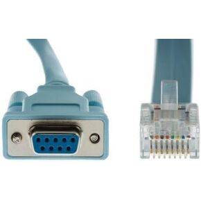 CAB-CONSOLE-RJ45 - DB9 to RJ45 Console Cable, 6 Ft for Cisco (10 Pack)
