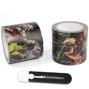 Hozodusi Camouflage Stealth Camo Tape, 2 Rolls 5cm*5m Camo Silencing Tape, Non-Reflective and Water Resistant, Camouflage Tape for Tool and Out Door Activities. (Digital Camo)