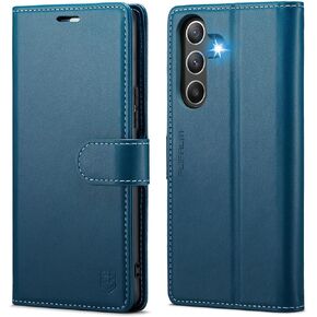 for Samsung Galaxy A35 5G Wallet Case with RFID Blocking Credit Card Holder, PU Leather Folio Flip Kickstand Protective Shockproof Cover Women Men for Samsung Galaxy A35 5G Phone case (Purple)