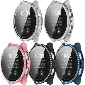 Bling Screen Protector Case Compatible with Samsung Galaxy Watch 7 Case 40mm Hard PC Watch Face Cover Full Protection Screen Protector 5Pack