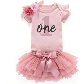 shlrzy 1 Year Old Girl First Birthday Outfit Tutu For Baby Girl 1St Birthday One Outfits Dress