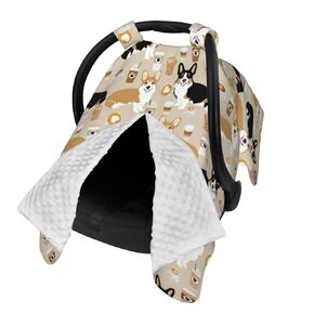 Sunflower Baby Car Seat Canopy Cover 39x27.5 Inches Multi Use Nursing Cover for Newborn Car Seat Canopy Mom Nursing Breastfeeding Covers Newborn Shower Gifts