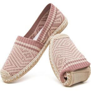 HEAWISH Ballet Flats for Women Loafer Slip on Shoes,Breathable Womens Shoes Dressy Casual Espadrilles for Women Rope Loafer Flats