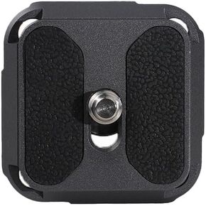 IFOOTAGE Quick release plate Q38-BASE,Arca Swiss QR Plate Camera Quick Setup Base with 1/4''/3/8" Screw for Tripod, Monopod, Stabilizer, Slider